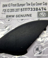 BMW X3 F25 FRONT BUMPER TOW HOOK EYE COVER 51117338474 2013-2016 Black(SK/B/193)