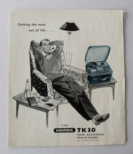 Grundig TK30 Tape Recorder leaflet, c1950s