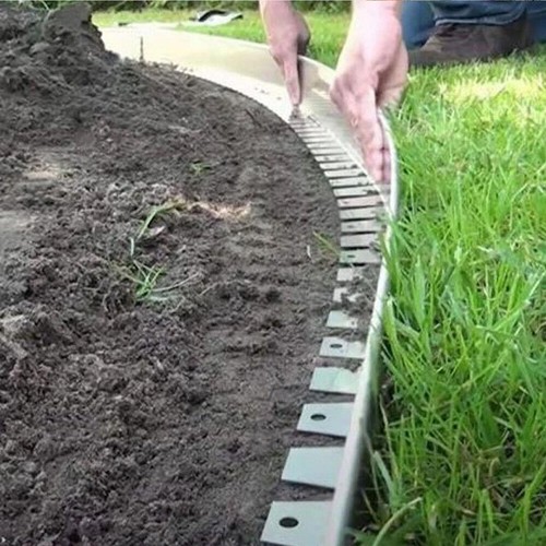 Galvanised steel metal - galvanised, lawn