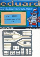 Eduard Seatbelts RAF WWII Seatbelts Etched Parts 1:24 For Airfix Model Kit Tip