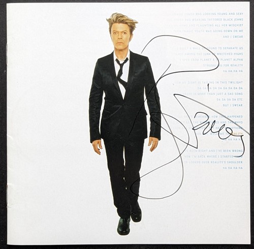 Signed david bowie reality - david,