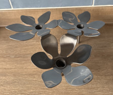 Ikea Stainless Steel Candlestick Holder Monika Mulder Lotus Flower 1537