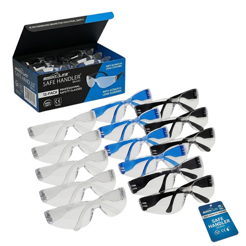 12pcs clear safety goggles - 12pcs,