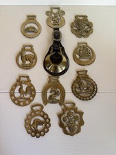 Horse Brasses Set of 11 In