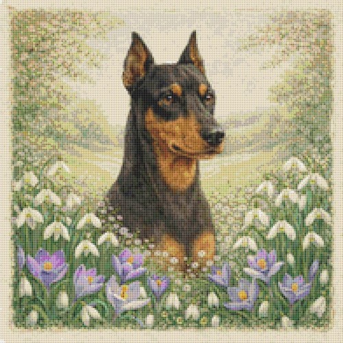 German pinscher puppy dog - german, in