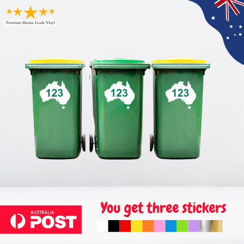 Three wheelie rubbish - three, 3