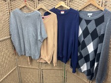 Joblot Of Damaged Cashmere Jumpers / Cardigans Various Colours 