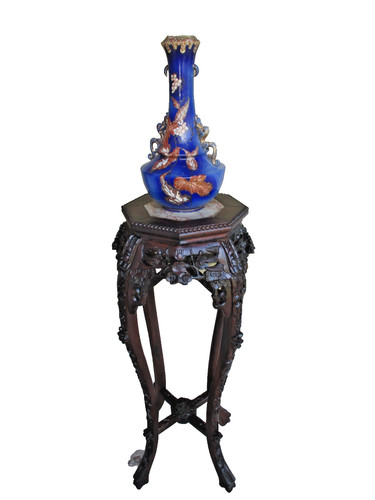 Antique chinese rosewood plant - rosewood,