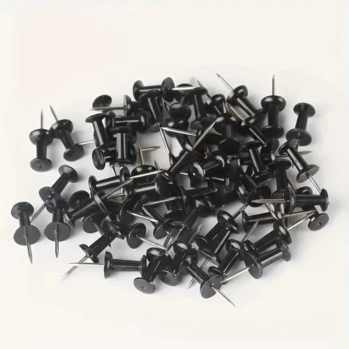 Drawing pins assorted colours - pins,