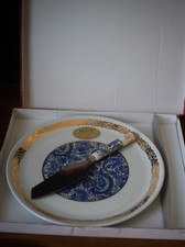 French Cake Plate with Serving Knife