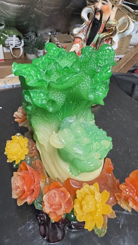 Large jade ornament lucky - jade,