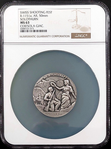 Swiss shooting fest medal - swiss,