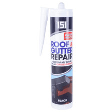 151 black roof gutter - black,