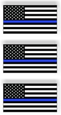 SET OF 3 Thin Blue Line