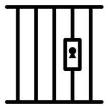 PRISON FENCE VINYL STICKER FOR