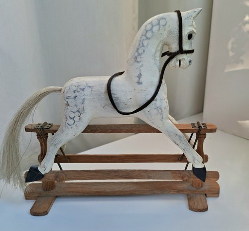 Miniature wooden rocking - miniature, horse