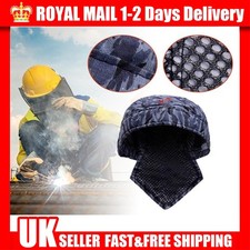 Cotton Welding Cap Welder Protective Hat Welder Flame Retardant Helmet Cover UK·
