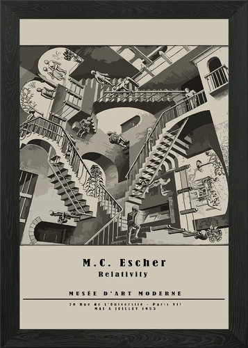 Escher relativity art - m.c.,