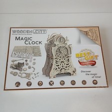 Wooden City Magic Clock 3D