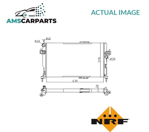 Engine cooling radiator - cooling, 58282a