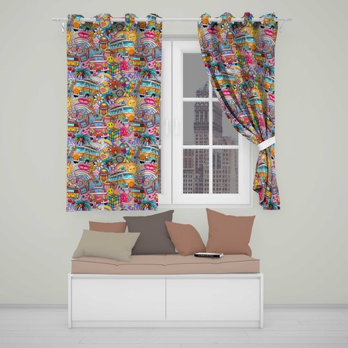 Blackout eyelet curtains - blackout,