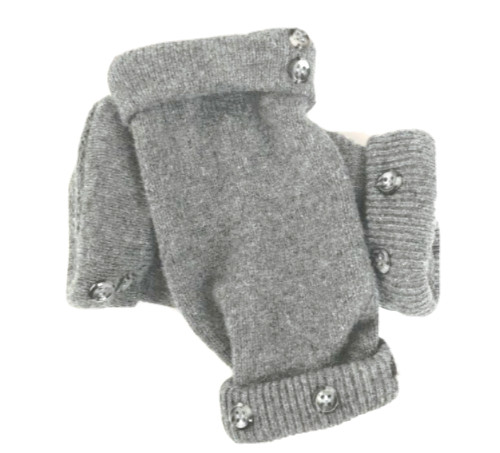 Fingerless gloves gray 100 - gloves,
