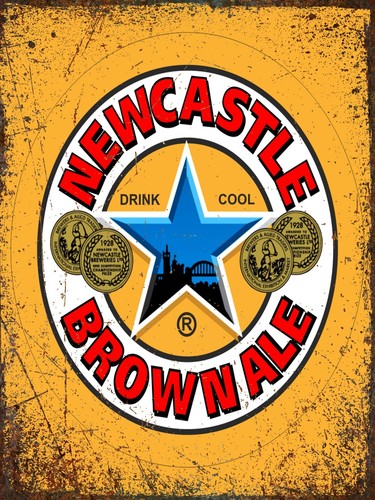 Newcastle brown ale metal - newcastle,