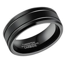 8mm Black Tungsten Carbide