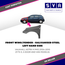 Vauxhall Astra H 2004-2010 Mk5 Front Wing/Fender Insurance Approved - Left Side
