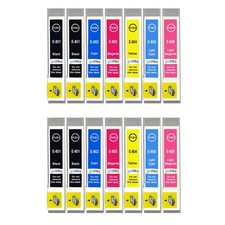14 Ink Cartridges (Set+Bk) for