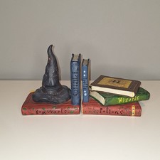 Harry Potter Sorting Hat Bookends Vintage Hogwarts 2000 Warner Bros Enesco