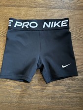 Nike Pro Girls’ Compression Shorts – Black – Size M (DA1033-010)