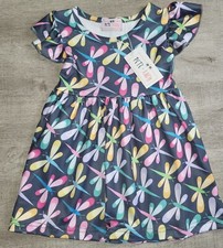Pete + Lucy Rainbow Dragonflies Summer Boutique Dress Baby Girl's Sz 0-6M NWT