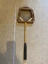 Lot of Vintage tennis and badminton rackets Prop Antique Film Stage Pub