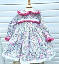 DREAM 0-5 years BABY GIRLS Traditional frilly collared long sleeve lined dress