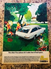 VAUXHALL VIVA SPACEWAGON  POSTER ADVERT READY TO FRAME A4 FILE K