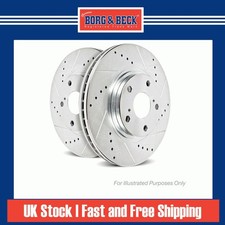 2x Brake Discs Pair Vented For