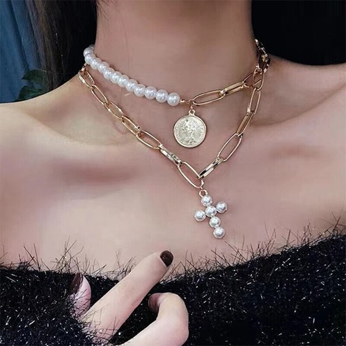 2pcs set boho gold chain - gold,