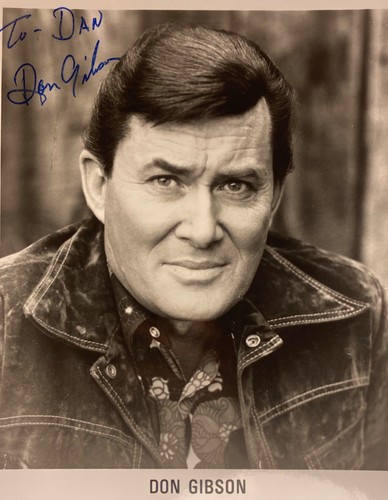 Hand signed don gibson 8x10 - signed,