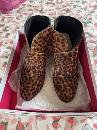 Boden leopard calfskin ankle - calfskin,