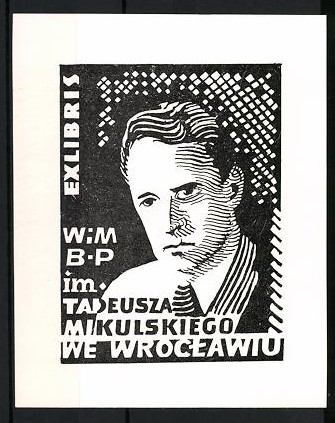 Exlibris tadeusza mikulskiego - tadeusza,