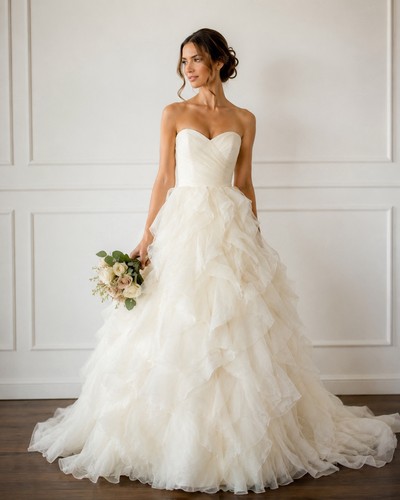 Vera wang ivory strapless - vera,