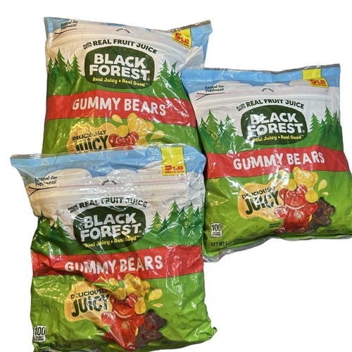 Black forest gummy - black, bears