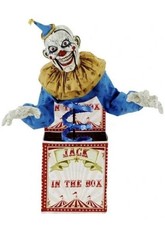 Large Jack in The Box Creepy Circus Clown Halloween Party Animated Prop