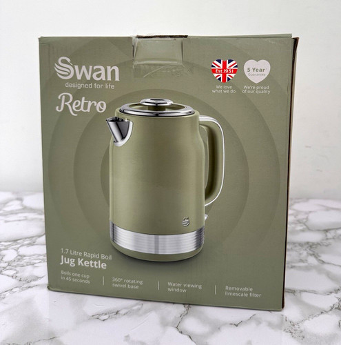 Swan retro jug cordless kettle - swan,