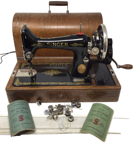 Vintage singer hand crank - vintage,