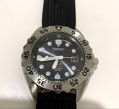 Seiko solar diver titanium - seiko,
