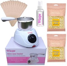 HOME WAXING KIT film wax beads stripless Hard wax Upper lip Bikini hair removal 