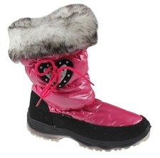 NEW LADIES PINK SNOW THINSULATED BOOTS MUCKER WELLINGTONS FUR WOMENS SHOES