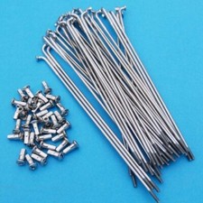 REAR Stainless 18" Spoke Set